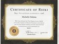 Reiki Level 1 Certificate